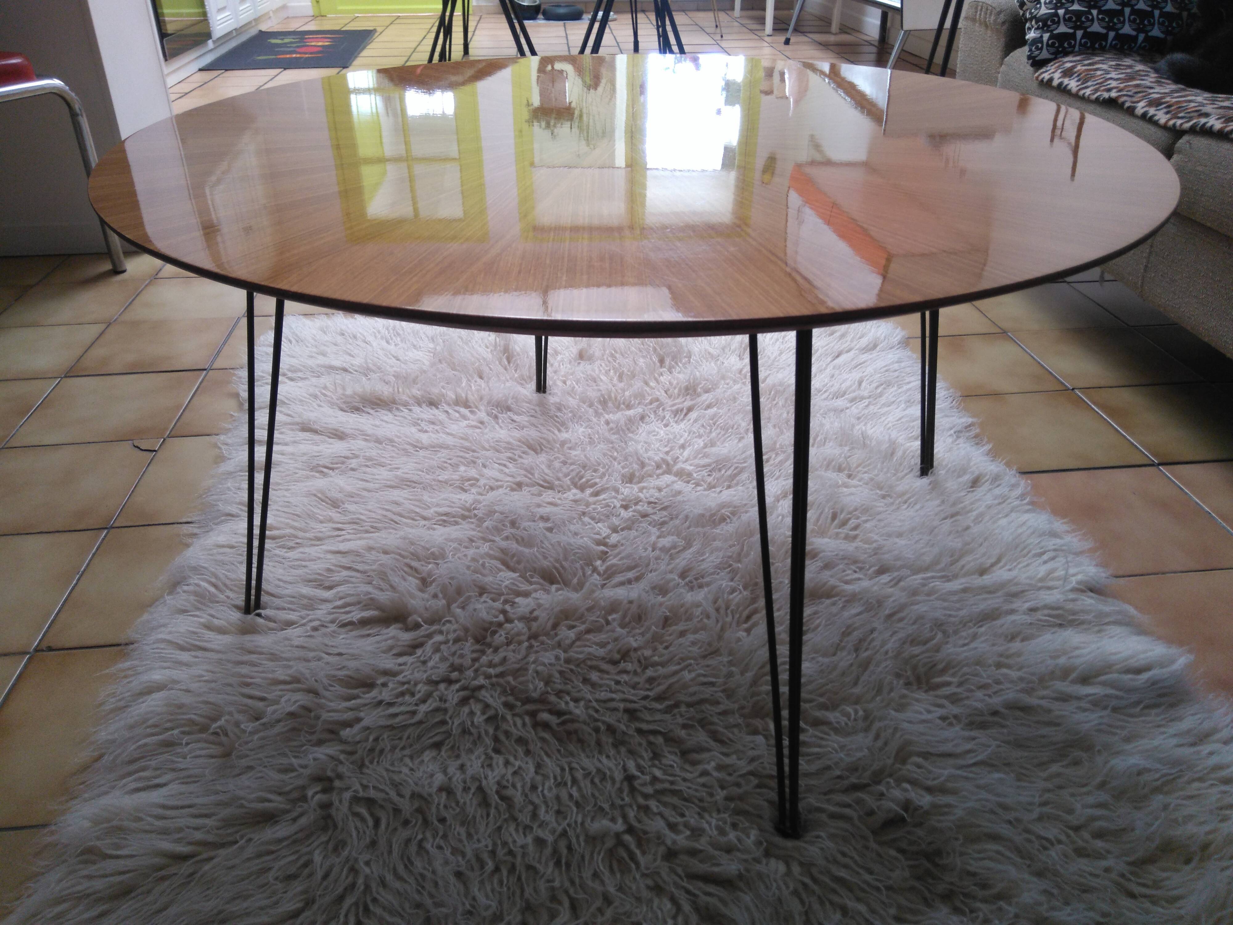 Table basse ronde 60/70