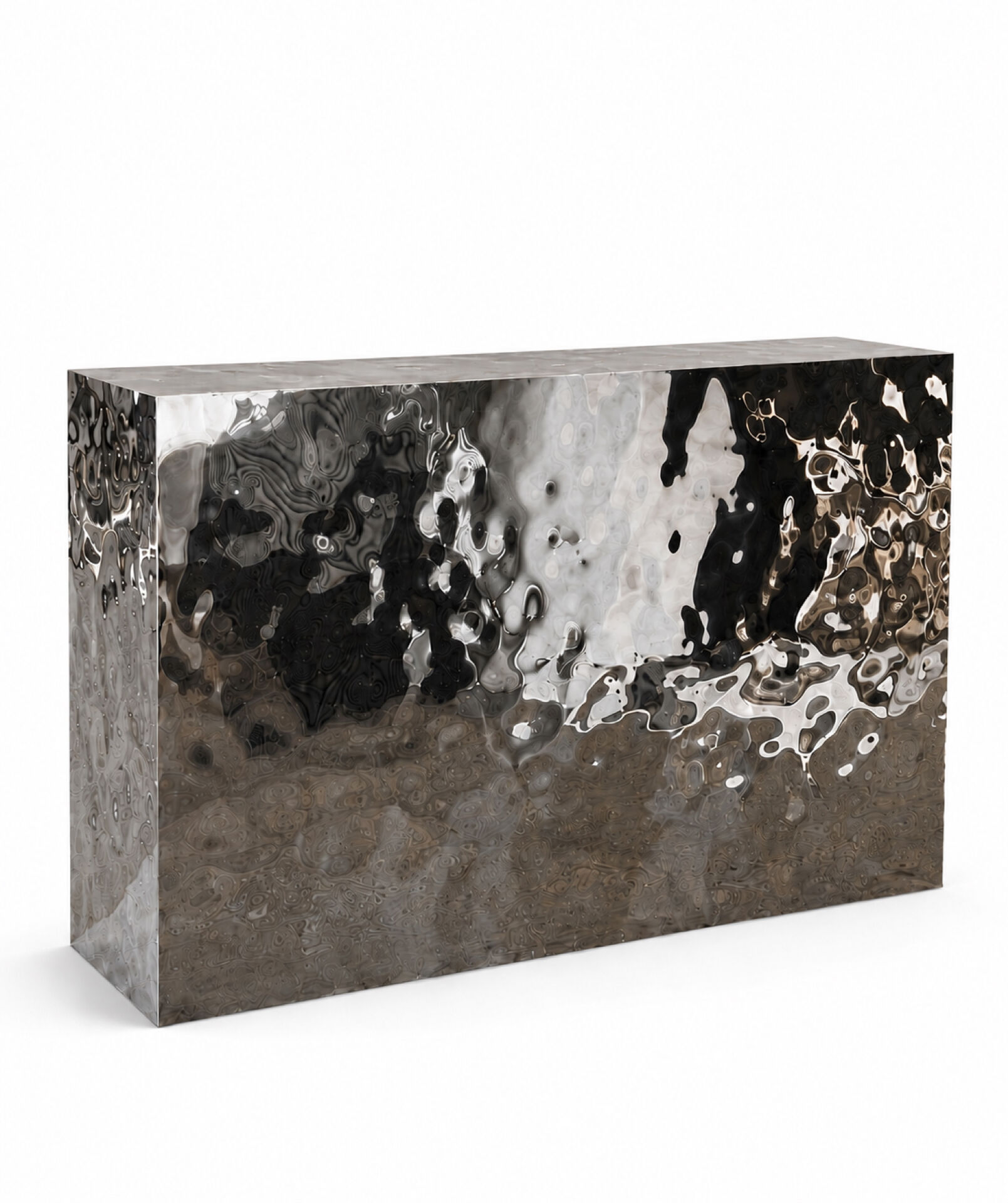 Mirror Polished Stainless Steel Reception Counter