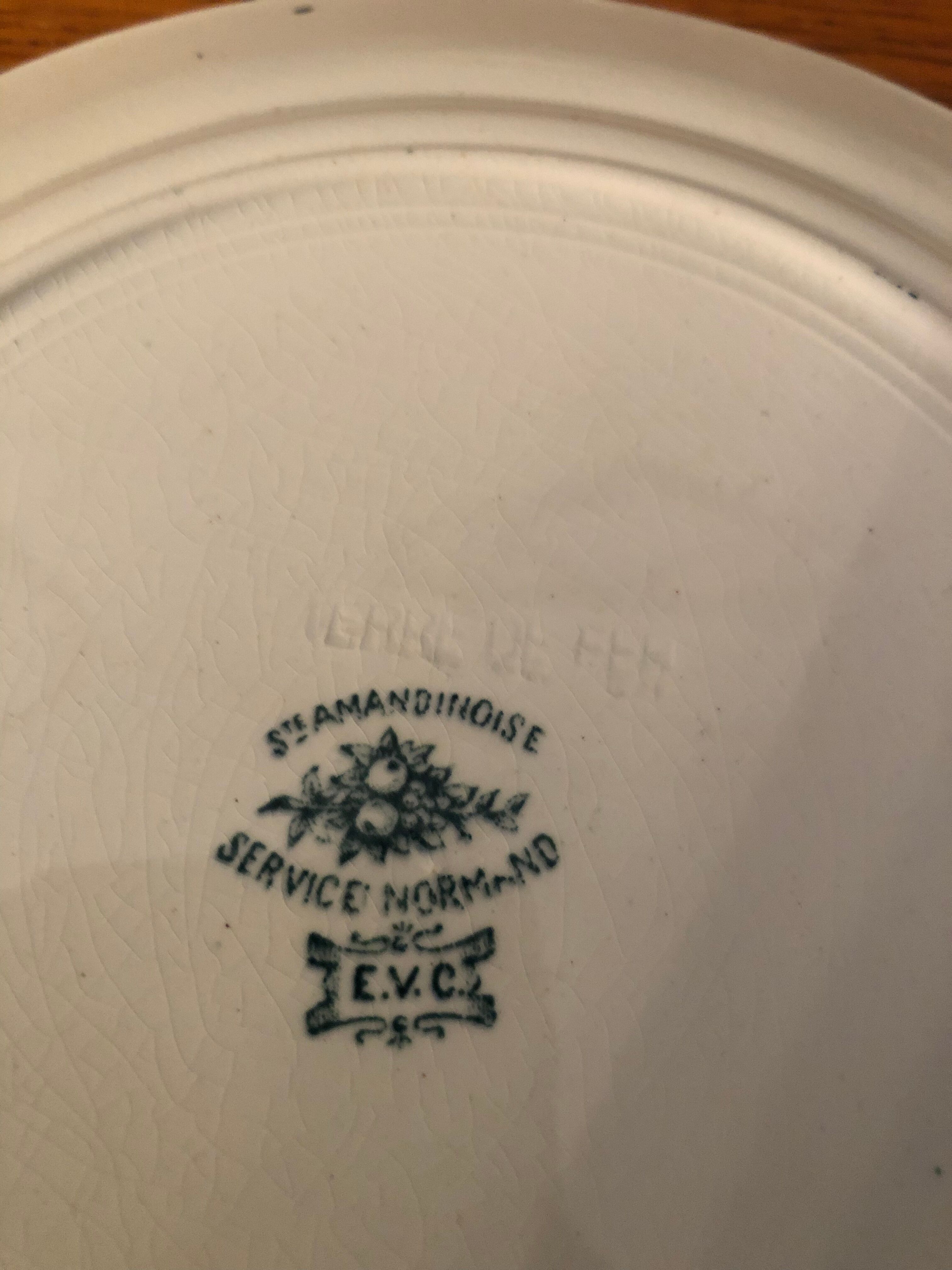 Set of 6 dessert plates Terre de Fer