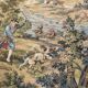 Vintage Aubusson jacquard tapestry "Hunting Scene"