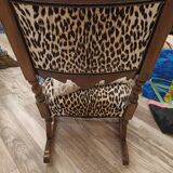 Leopard print rocking chair