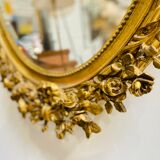 Miroir Louis XVI bois doré - fin XIX eme