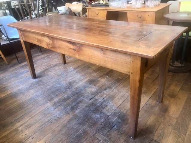 Solid oak farmhouse table