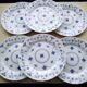 6 Queens English porcelain dinner plates