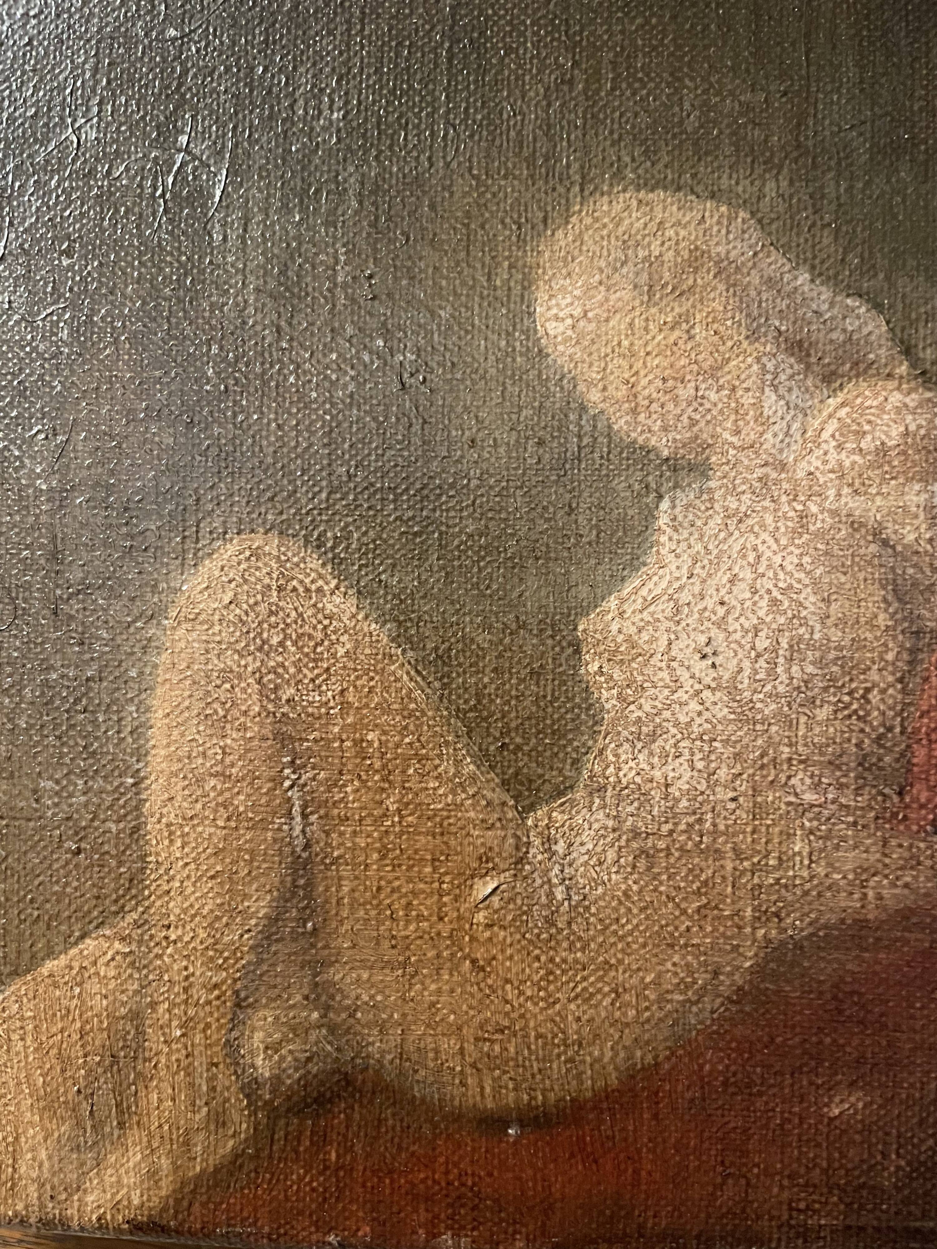 Oil on canvas female nude