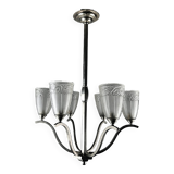 Lustre Art Deco attribué à PETITOT / Des HANOTS