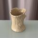 Vintage Italian Ceramic Tree Stump Vase – Bark Texture – Made in Italy
