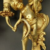 Great pair of wall light  the Cherubim, of Louis XV style