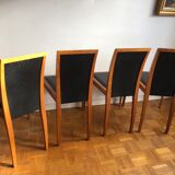 4 scandinavian leather chairs from Tranekær