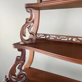 Large Carved Mahogany Shelf, 19th Century