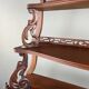 Large Carved Mahogany Shelf, 19th Century