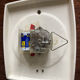 Ceramic trapeze clock of the 50s