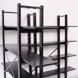 Ebonized Oak Shelving Units Denmark, Niels Gammelgaard 1970s