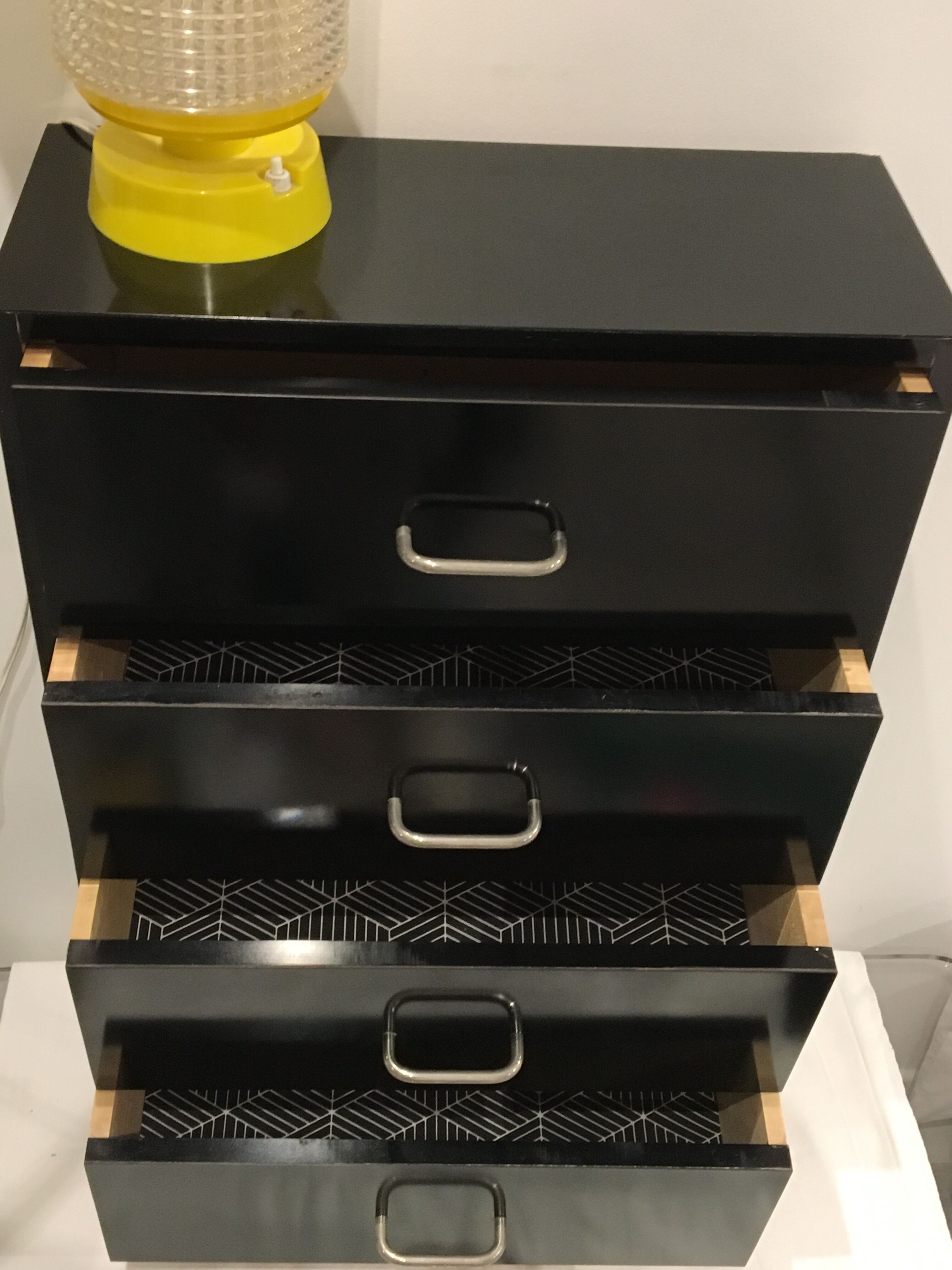 Chiffonnier formica noir