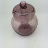 Pot or jar of Biot bubble glass, pink