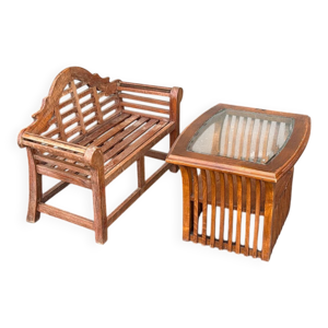 Salon de jardin en teck
