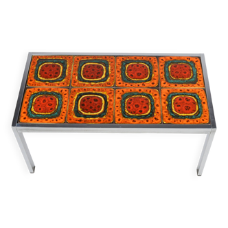 Table en céramique vintage, années 1970