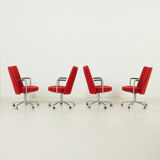 Erik Jørgensen “Partner” chairs by J. Foersom & P. Hiort-Lorenzen, set of 4, Denmark, 1970s