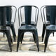 Series of six chairs Tolix Xavier Pauchard 1960'