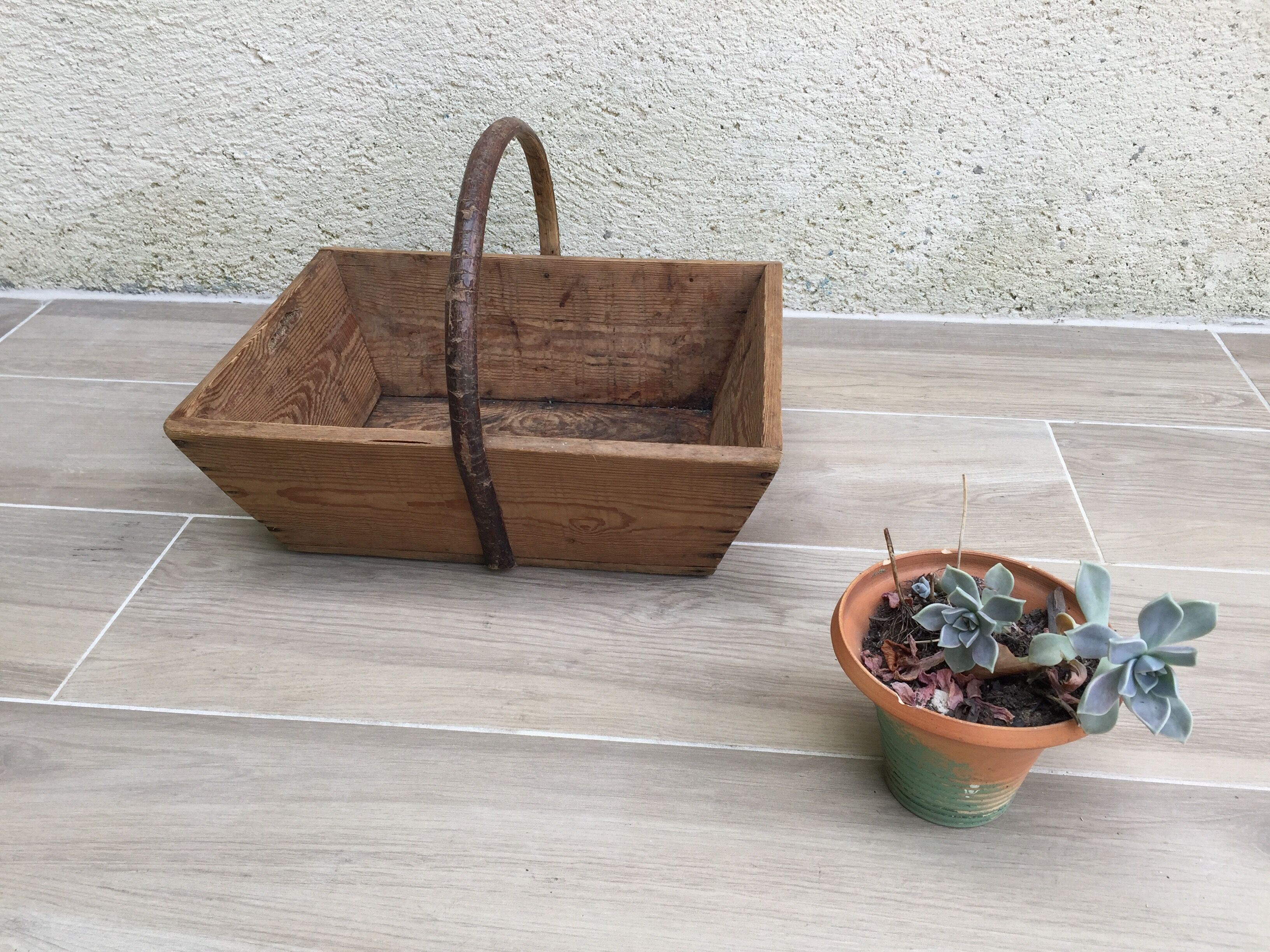 Vintage gardener's basket