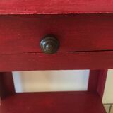 Patinated art deco side table