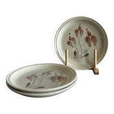 Assiettes en grès mat