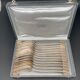 Silver metal cutlery