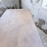 Farm table with turned legs, made of pine and birch, 180cm.