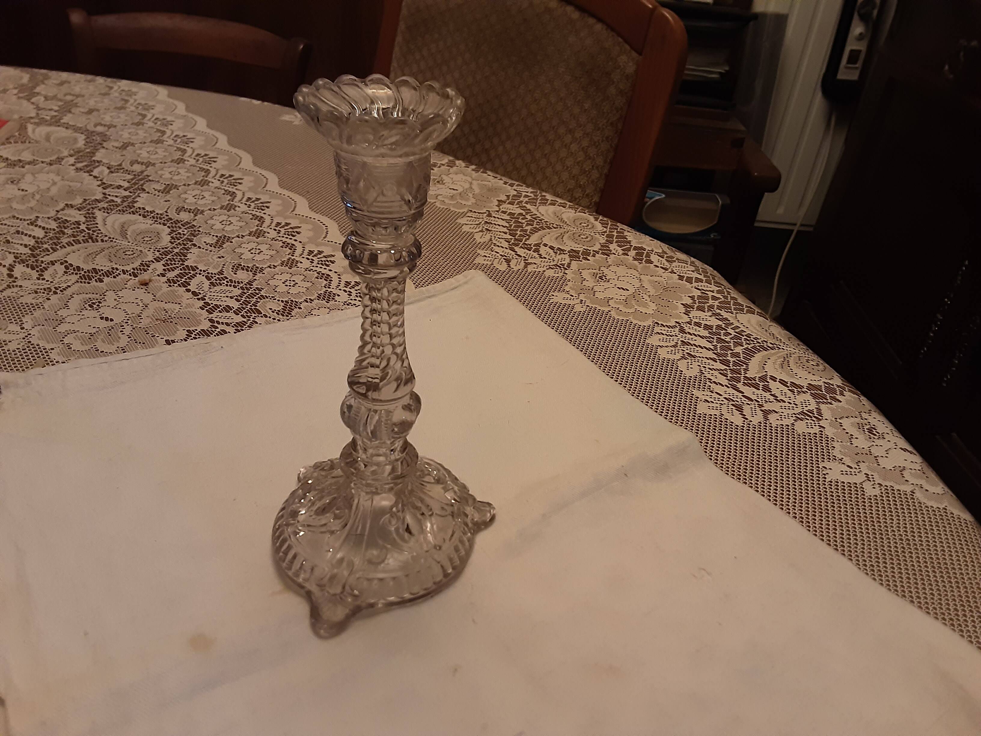 PRESSED GLASS CHANDELIER