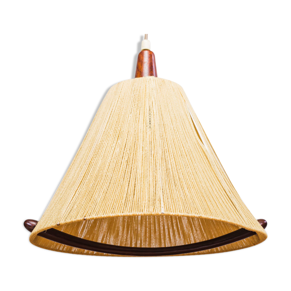 Suspension en raphia de Temde, années 1960