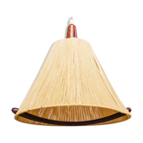 raffia pendant lamp from Temde, 1960s