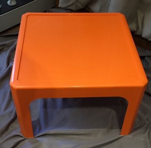 Coffee table basse orange Gilac n°1872 1970