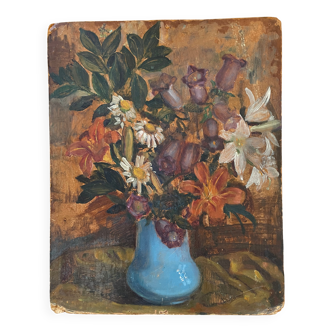 Old panel painting