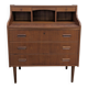 Secrétaire vintage scandinave en teck