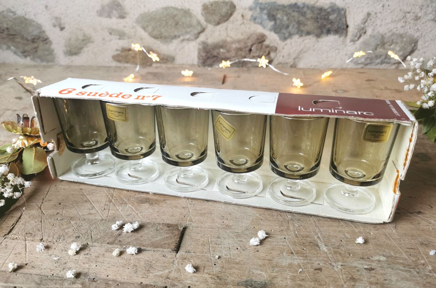 6 vintage luminarc lenses