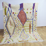 Handmade tribal berber carpet 268 x 193 cm