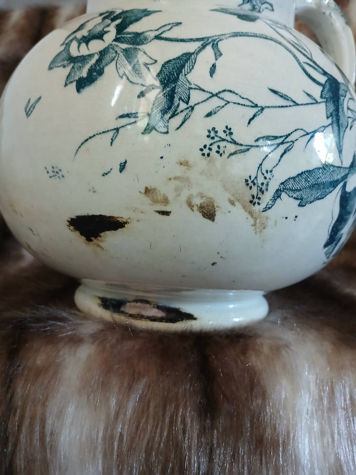 Antique pitcher in ironstone