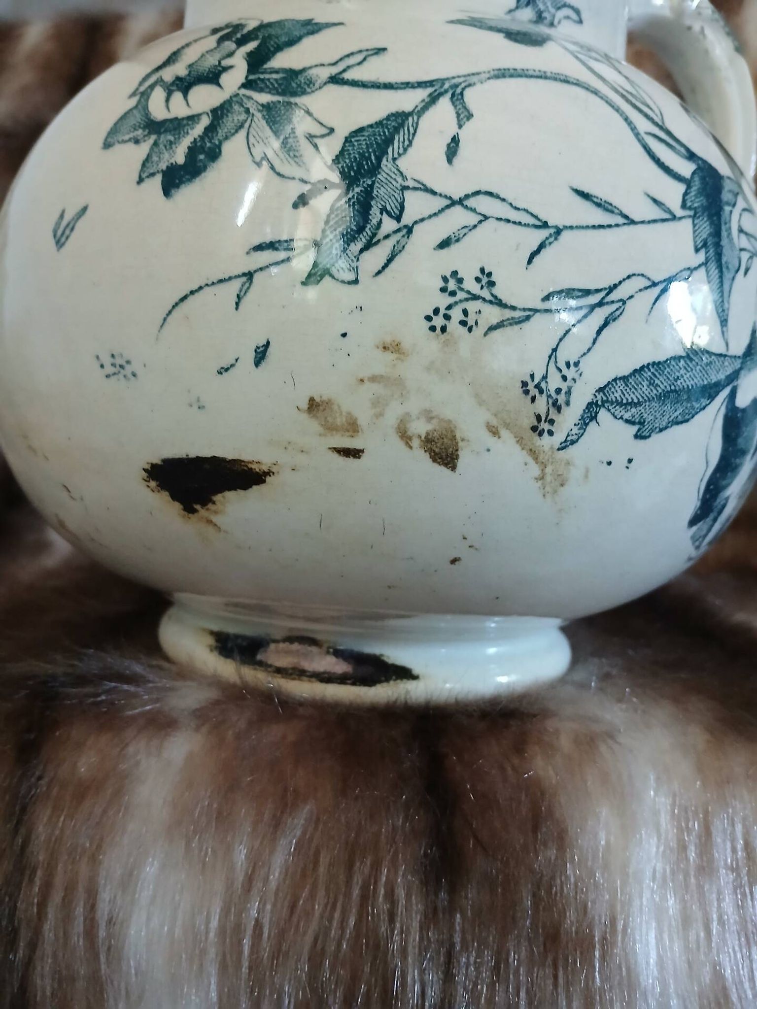 Antique pitcher in ironstone