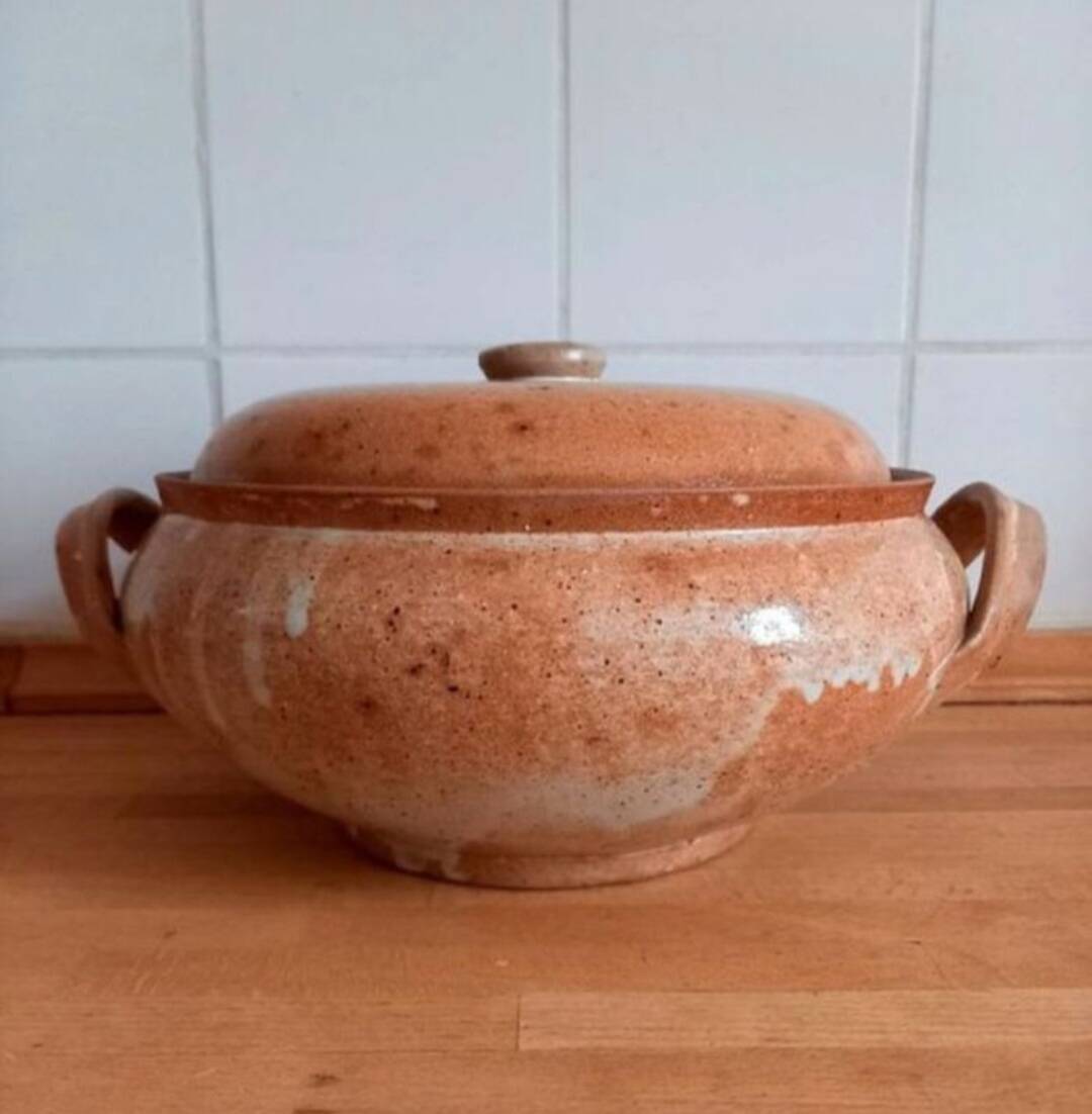 Stoneware soup tureen