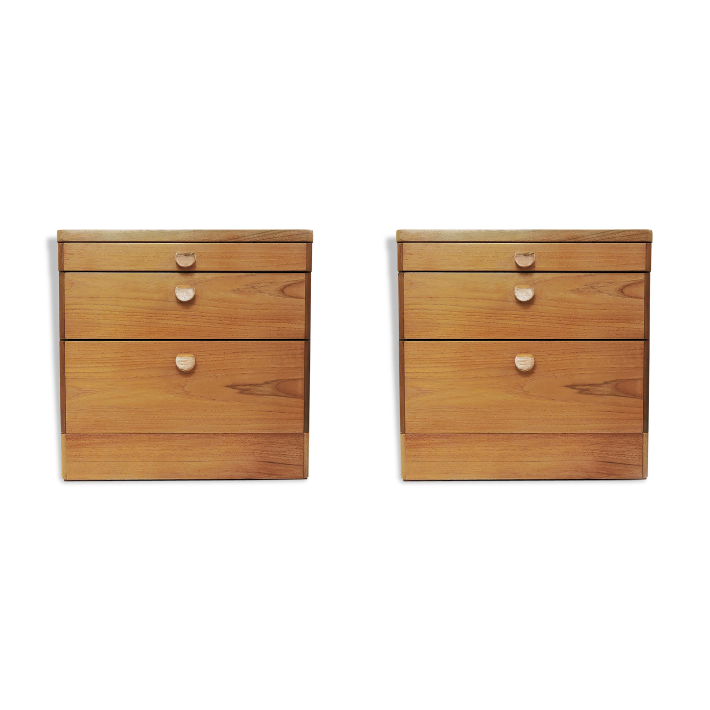 Teak bedside cabinets by Stag, set of 2, 1960