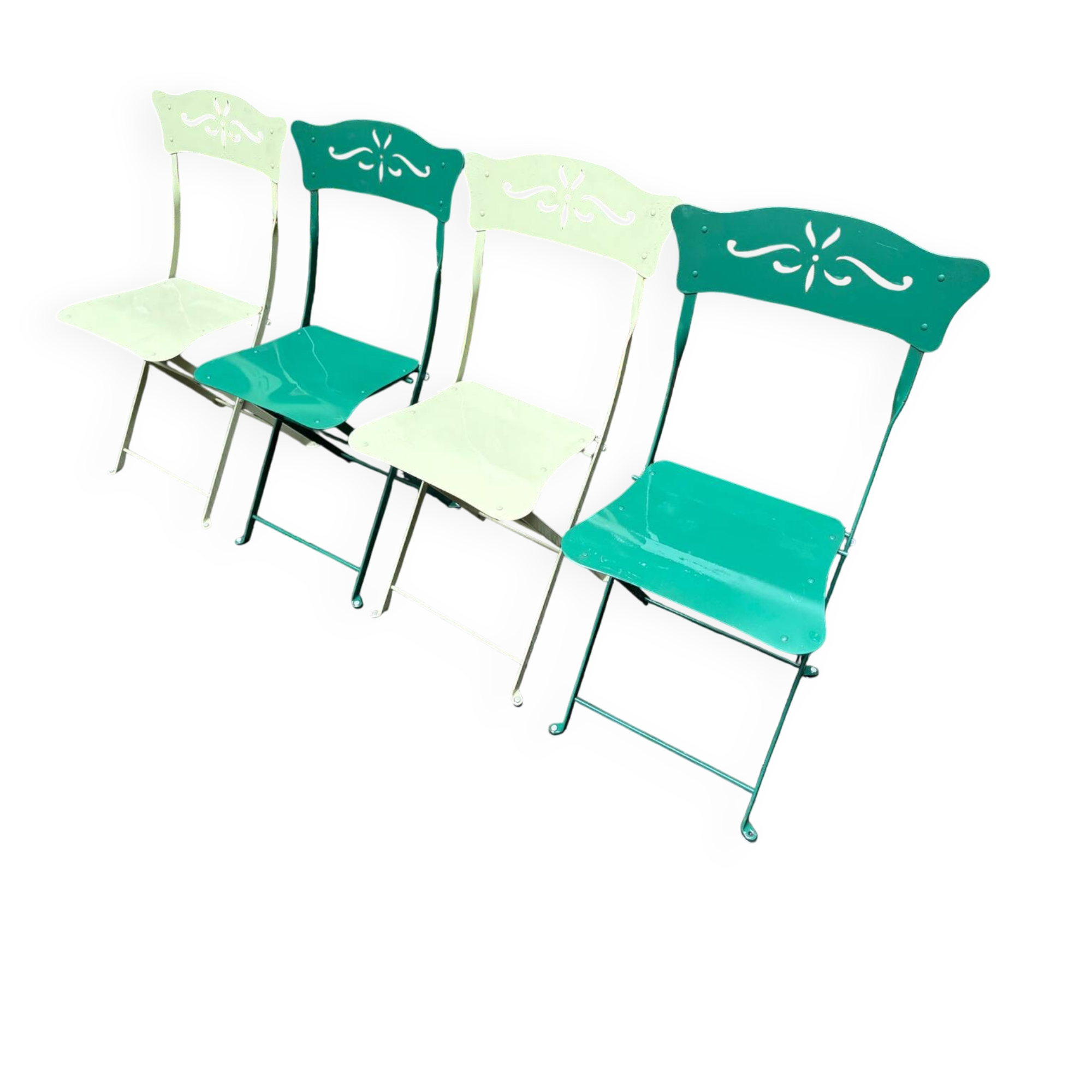 4 Fermob outdoor folding chairs