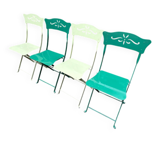 4 chaises pliantes Fermob extérieur