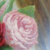 Old painting bouquet of flowers