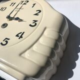French art deco clock clock Bayard ceramic quartz movement