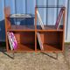 Meuble rangement Hi-Fi vinyles moderniste vintage 1960