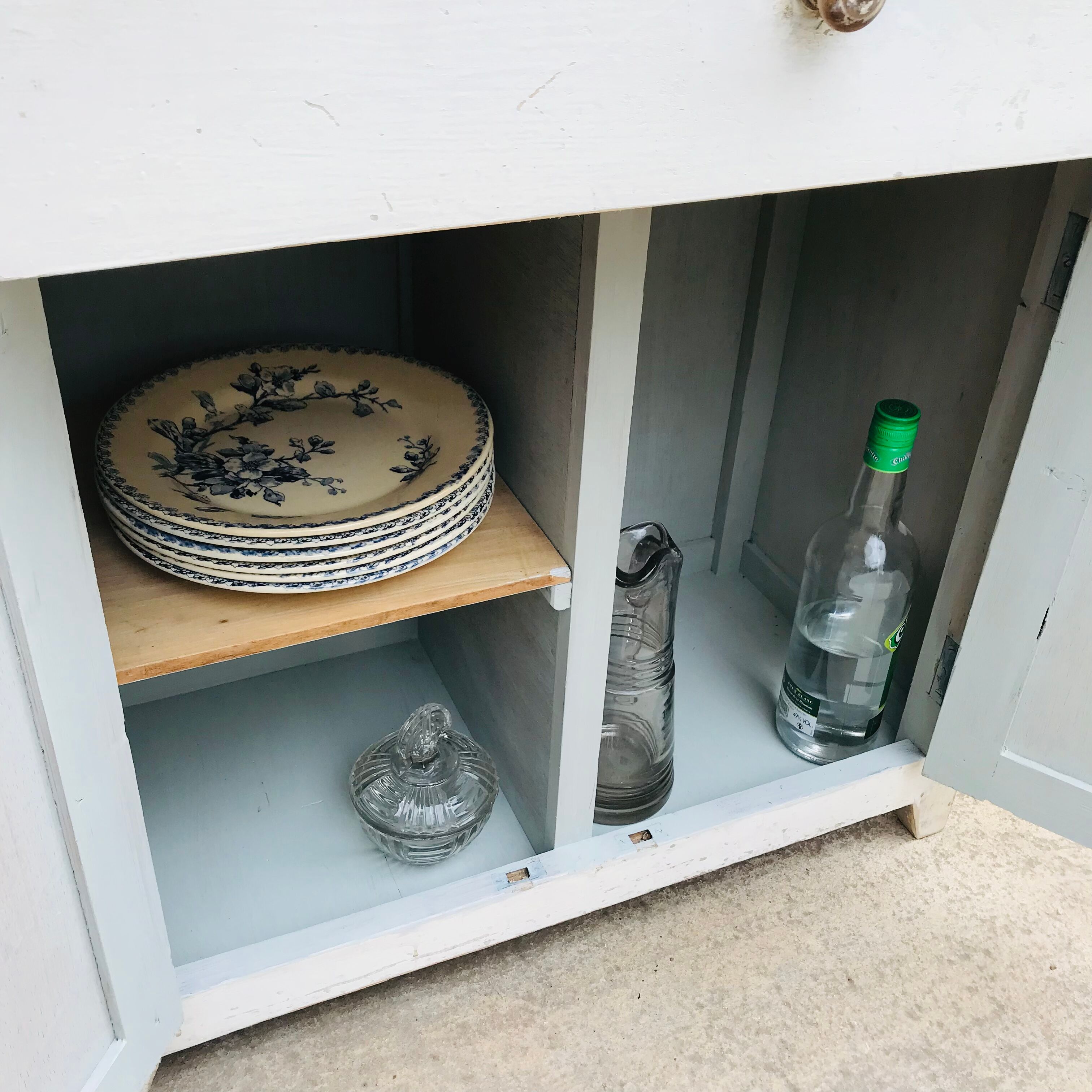 Vintage white Parisian buffet