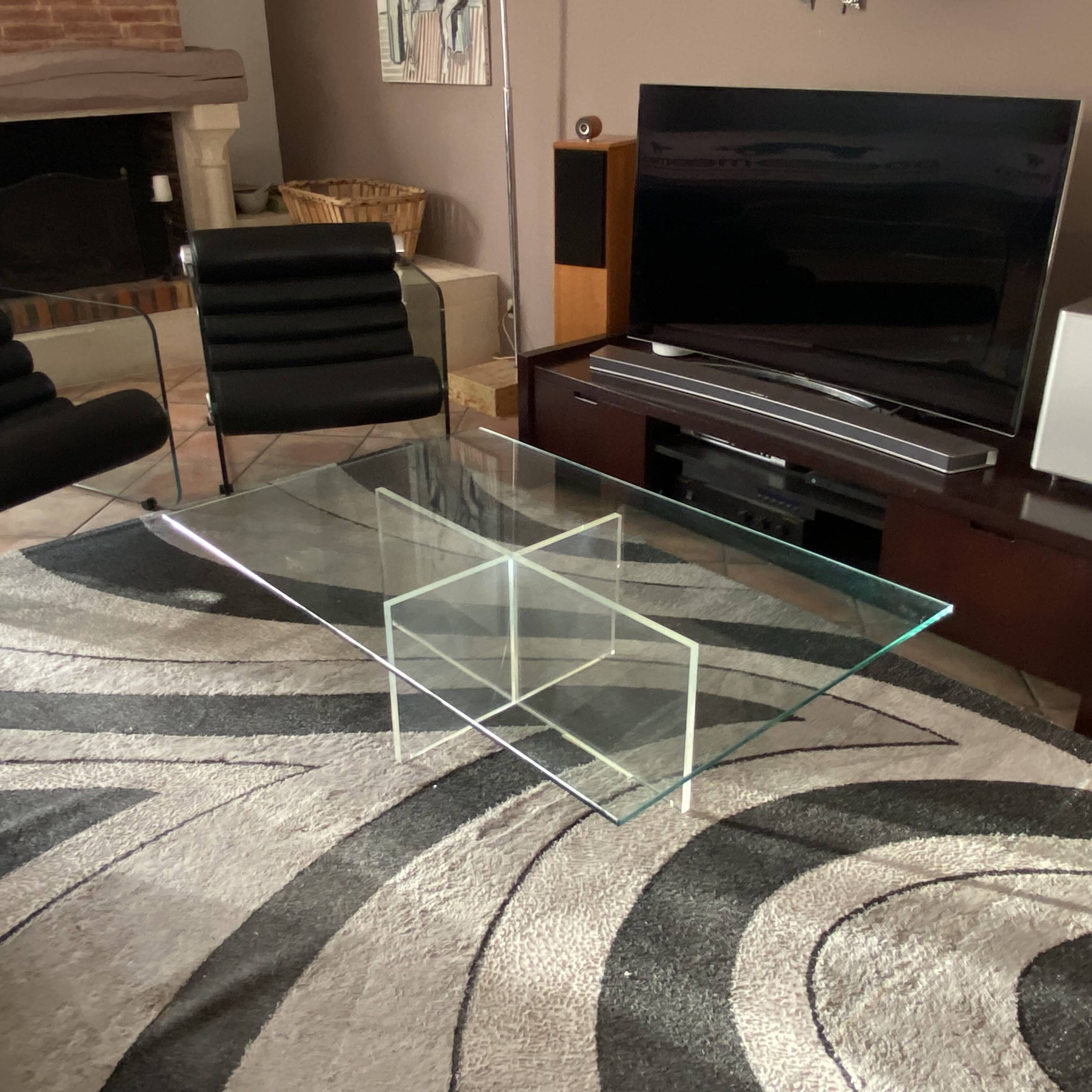 Roche Bobois coffee table. 1980. 135x86.