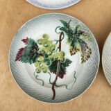 4 Plates with mismatched fruity patterns