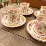 6 tasses à café en porcelaine de Minton
