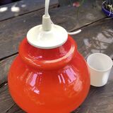 Vintage opaline pendant light